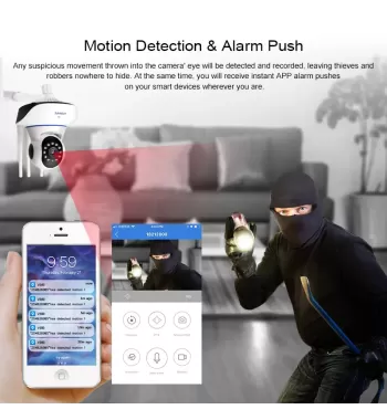 Loosafe 1080P Wireless Automatic Tracking Smart Home Night Vision Cctv Camera System