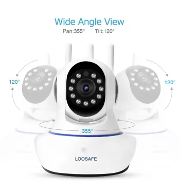 Loosafe 1080P Wireless Automatic Tracking Smart Home Night Vision Cctv Camera System