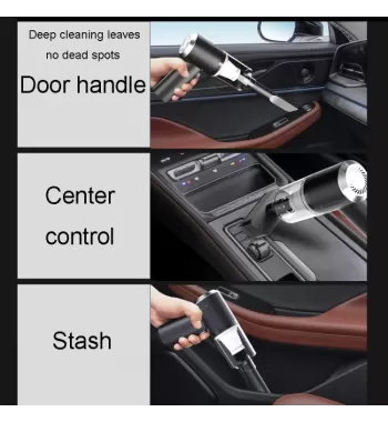 5000Pa 120W Wireless  Portable USB Rechargeable Car Vacuum Cleaner