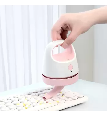 Mini Portable USB Rechargeable Vacuum Cleaner For Table Top Desktop PC or Laptop