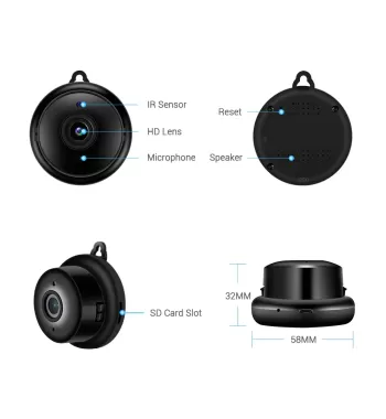 V380 IP Wifi network Mini HD 1080P smart Home Security Wireless CCTV camera with Infrared Night Vision