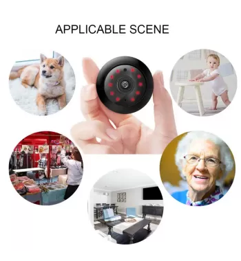 Motion Detect Night Vision Spy Mini WIFI 180-Degrees CCTV Camera