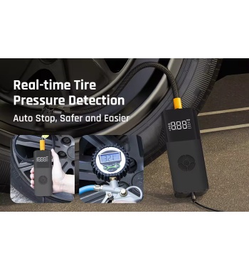 Nexest Mini Tire Inflator Electric Pump For Car, Motorbike, Bicycle , etc