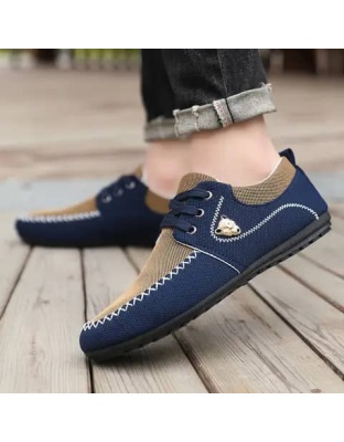 New Design Anti Slip Lace Up Men's Sneakers Fashion Luxury Walking Canvas Flat Casual Shoes Breathable Round Toe Sports Shoes