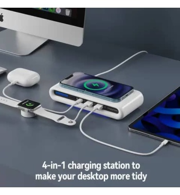 Portable foldable 3 in 1 wireless magnetic phone charger stand 15W wireless charger fast charging for iphone