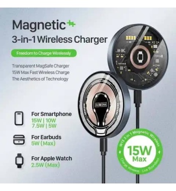 New Factory Wholesale 3 In 1 Multifunctional Portable Magnetic Fast Charging Wireless Phone Charger For Iphone Samsung Huawei