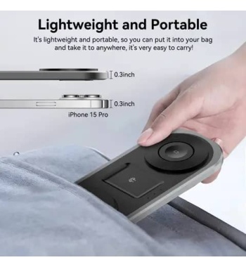 Magnetic Foldable 3 in 1 Wireless Charger Charging Station for iPhone 15/14/Pro Max, Apple Watch 9/8/7, AirPods, Samsung etc