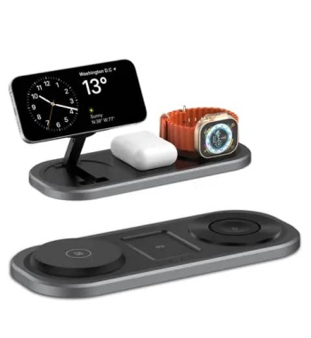 Magnetic Foldable 3 in 1 Wireless Charger Charging Station for iPhone 15/14/Pro Max, Apple Watch 9/8/7, AirPods, Samsung etc