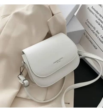 2023 Women Small Sweet Single Shoulder Bags PU Leather Sweet Simple Handbag New Fashion Strap Girls Casual Bag