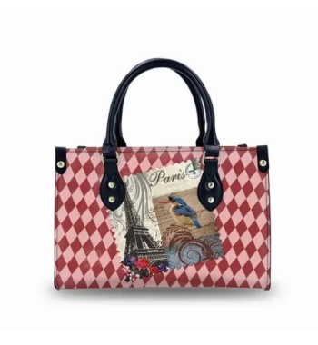 High Quality Stylish Handbag Purse For Women with Two Handles Custom Logo Pattern