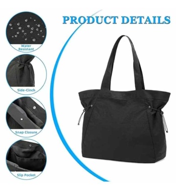 Hot Selling 2024 New Designer Women's tote bags 18L Large Gym Sports Bag Fashion Lightweight Shopping Bag with Pocket for Women
