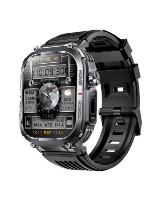 SWOLLEN Men Smart Watch with Heart Rate &amp; BT Call, 2.02&quot; Touch Screen, 30-Day Battery, 3ATM Waterproof