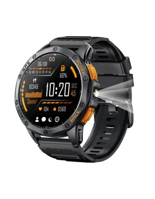 Luxury Smart Watch for Men - 49mm AMOLED Display, IP68 Waterproof, NFC &amp; GPS - Fitness, Compass &amp; Call Functions